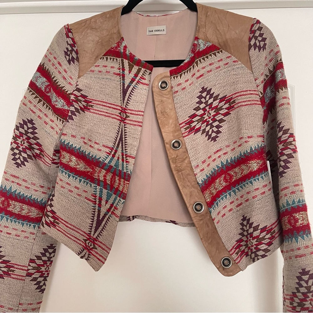 The Odells Aztec Jacquard Shrunken Jacket